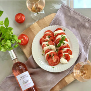 Image de la recette authentique d’une salade tomate-mozzarella